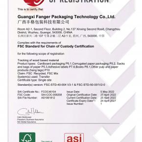 FSC C177715 Certificate