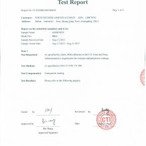 Glue FDA Certificate